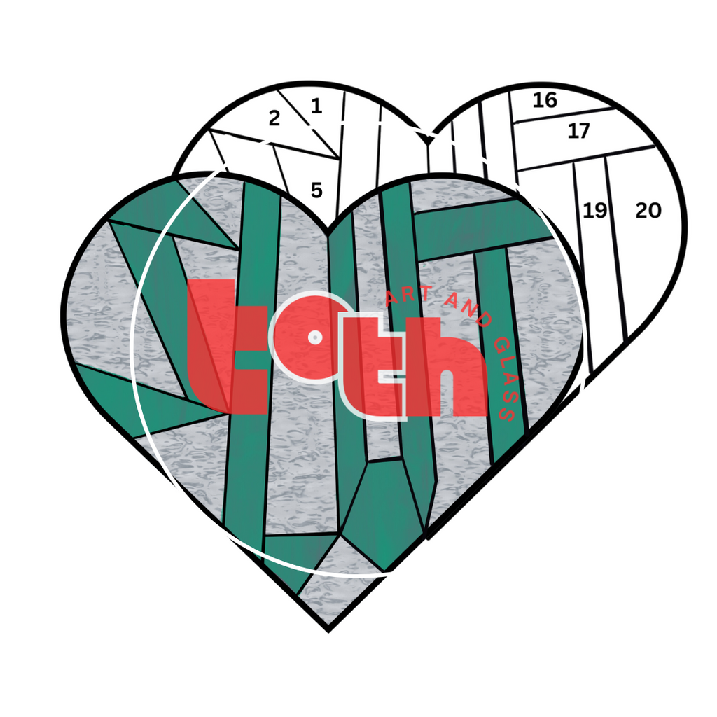 Slut Heart Stained Glass Pattern