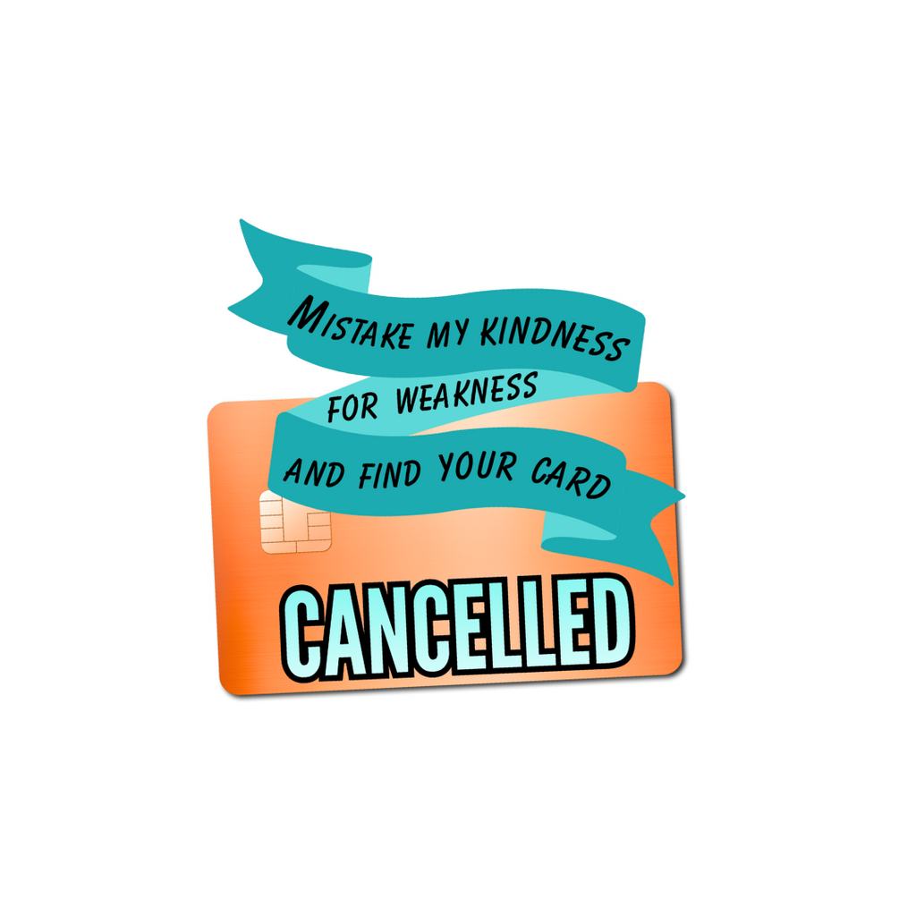 Card Cancelled Sticker