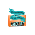 Card Cancelled Sticker