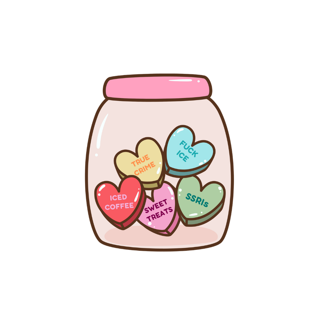 Candy Hearts Sticker