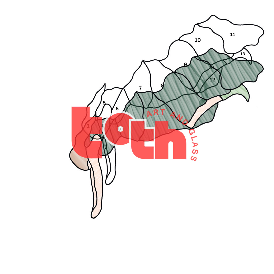 Stage Dive Stained Glass Pattern