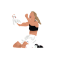 Brandi Chastain Inspired Sticker