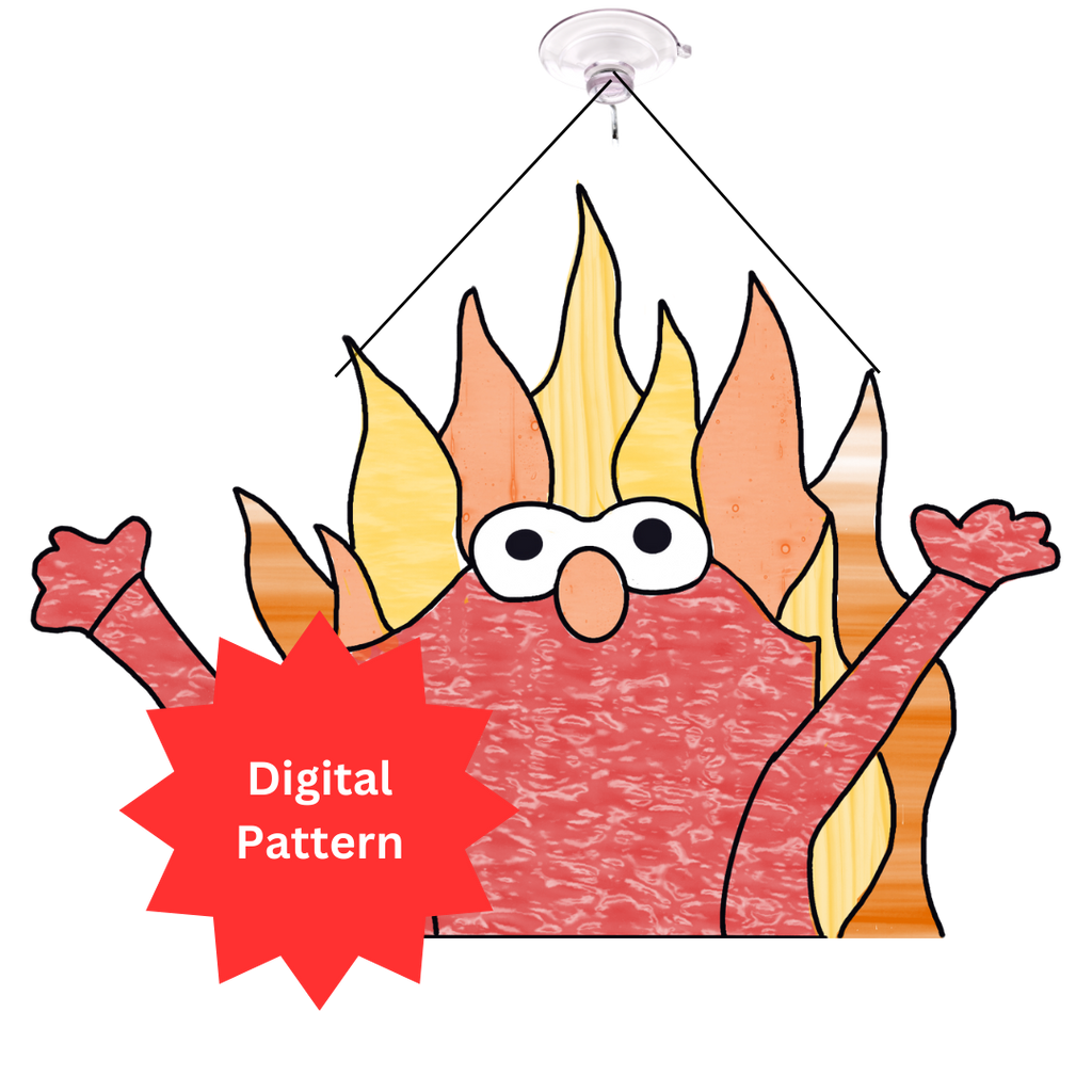 Fire Stained Glass Pattern