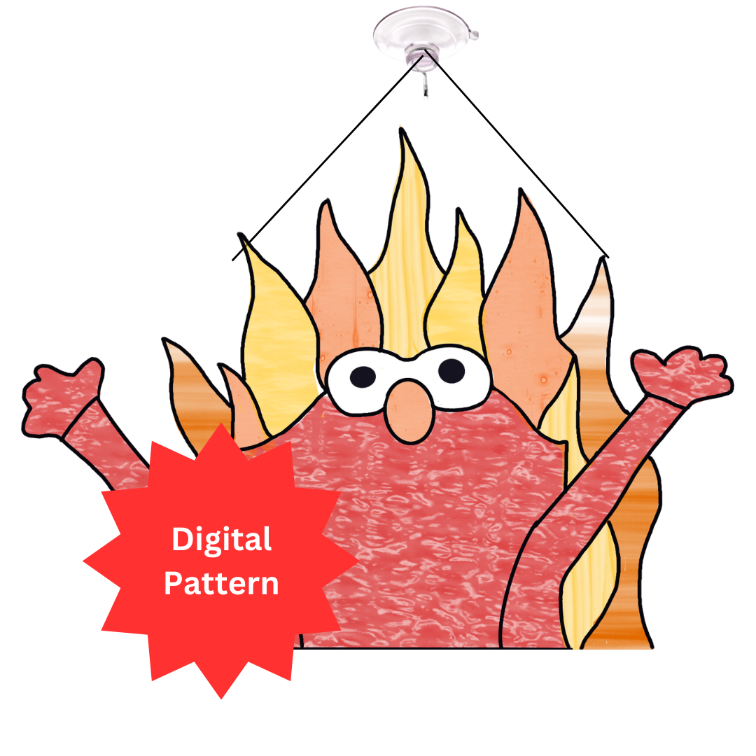 Fire Stained Glass Pattern