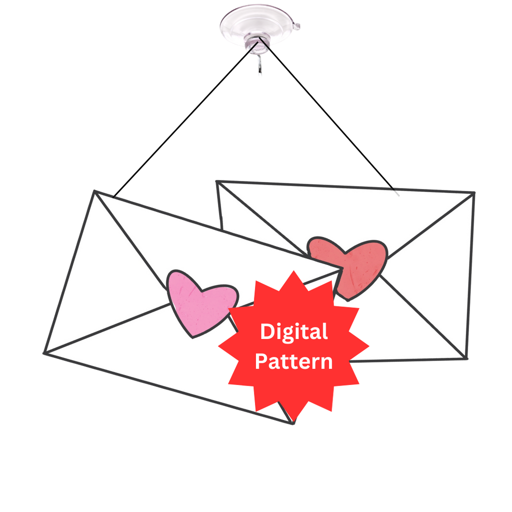 Valentine Hearts Stained Glass Pattern