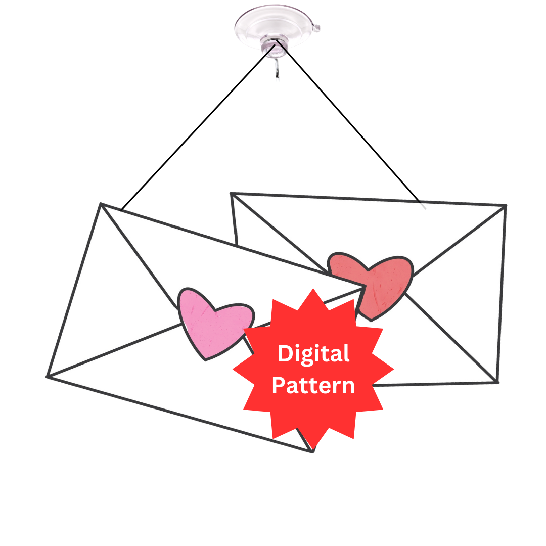 Valentine Hearts Stained Glass Pattern