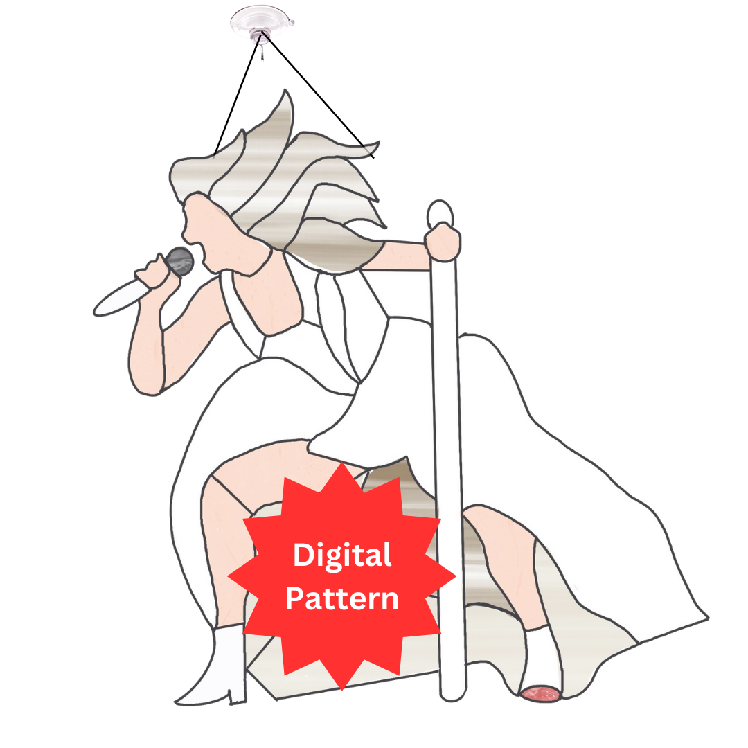 Little Old Me Stained Glass Pattern