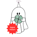 Ghost Clover Stained Glass Pattern
