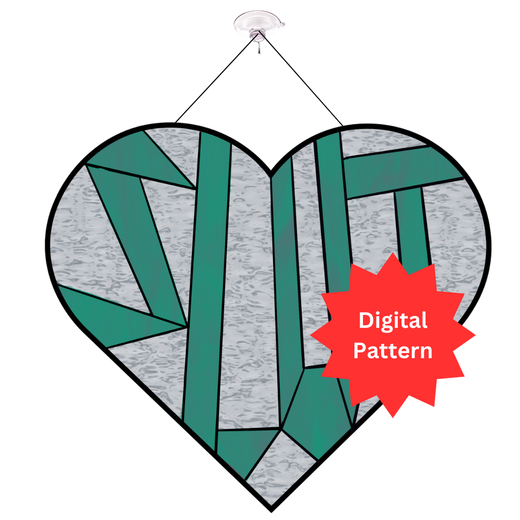 Slut Heart Stained Glass Pattern