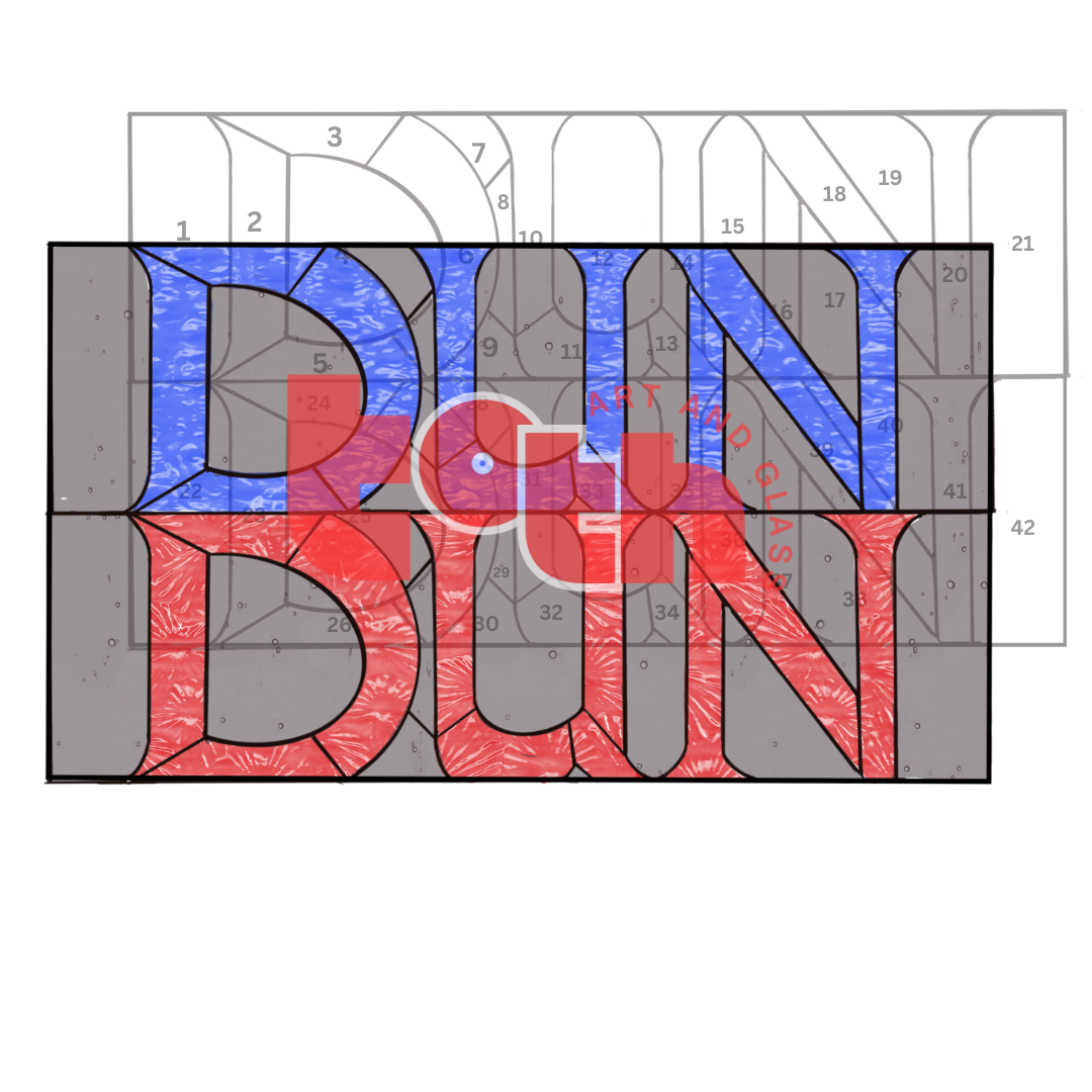 DUN DUN Stained Glass Pattern