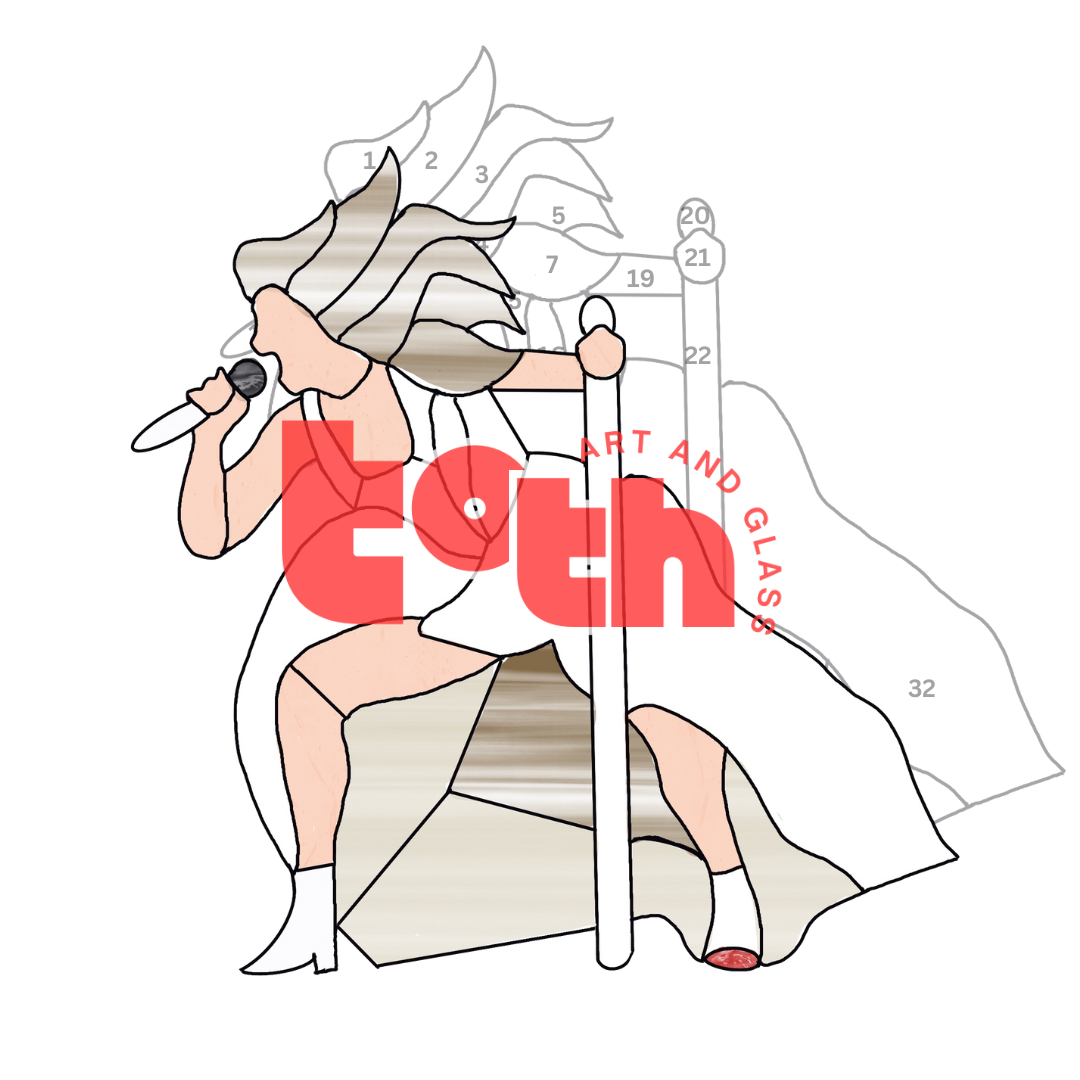 Little Old Me Stained Glass Pattern