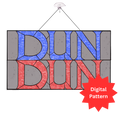 DUN DUN Stained Glass Pattern