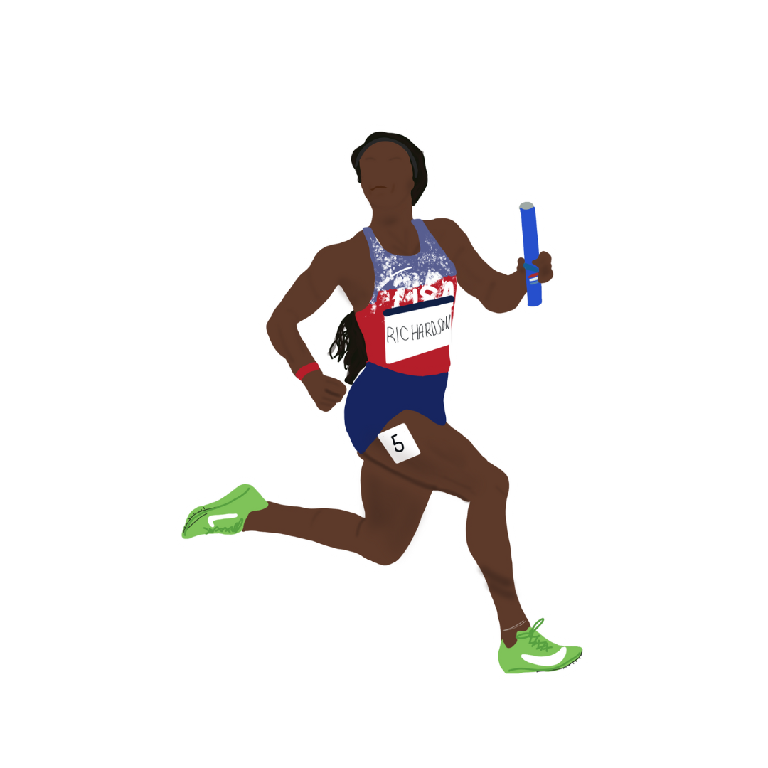 Sha'Carri Running Sticker