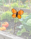 Butterfly Stained Glass Plant Stake