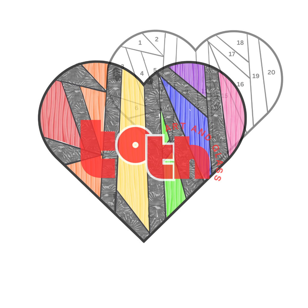 Slay Heart Stained Glass Pattern