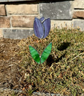 Flower Stained Glass Plant Stake