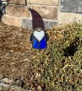 Gnome Stained Glass Plant Stake