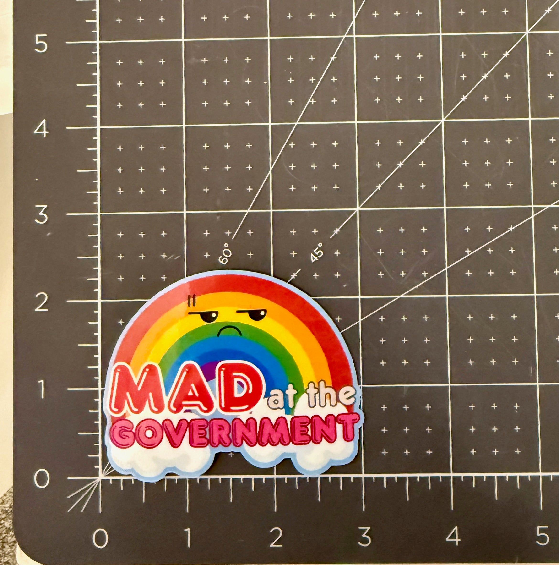 Mad at the Government Sticker