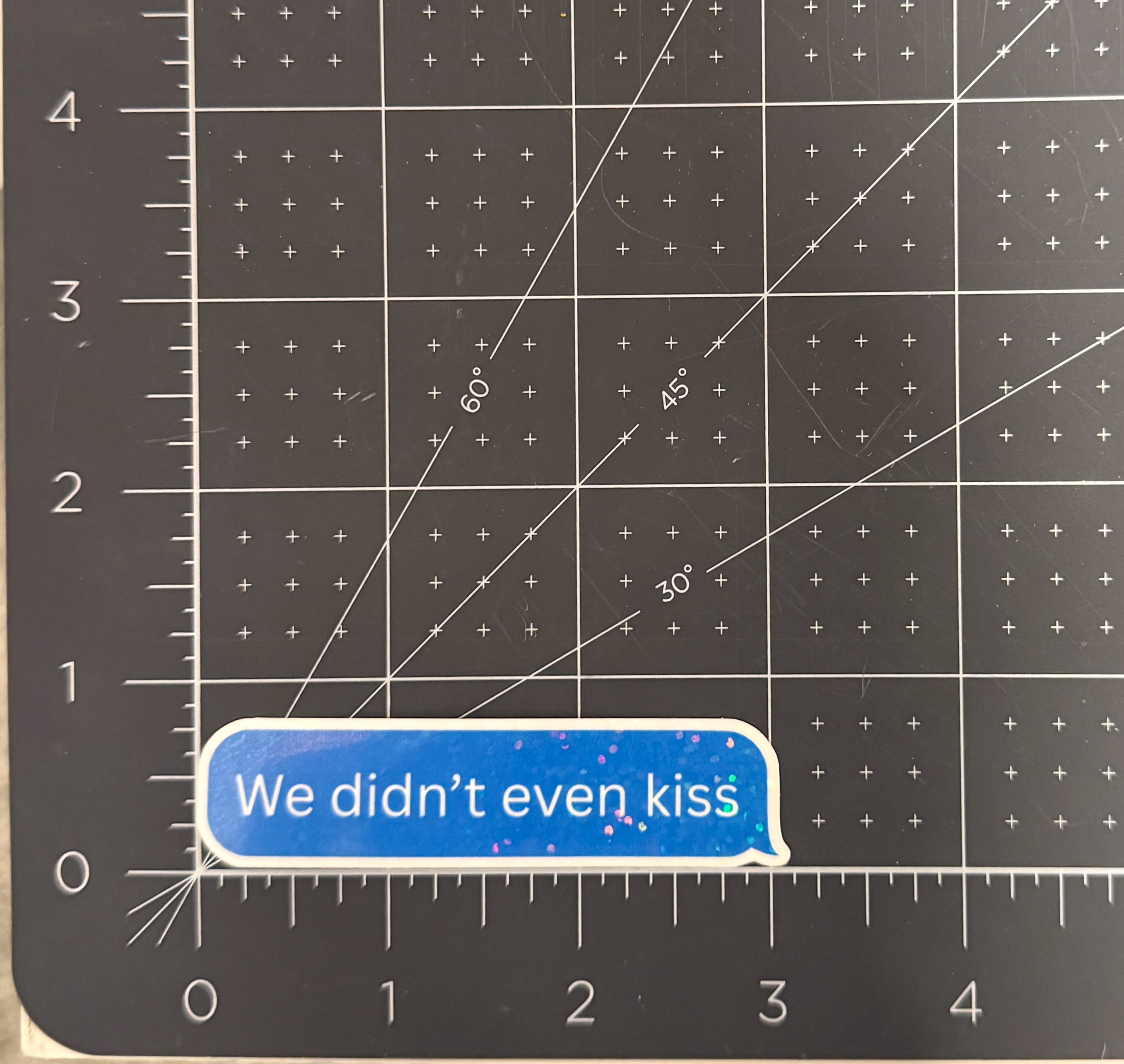 We Didn't Even Kiss Sticker