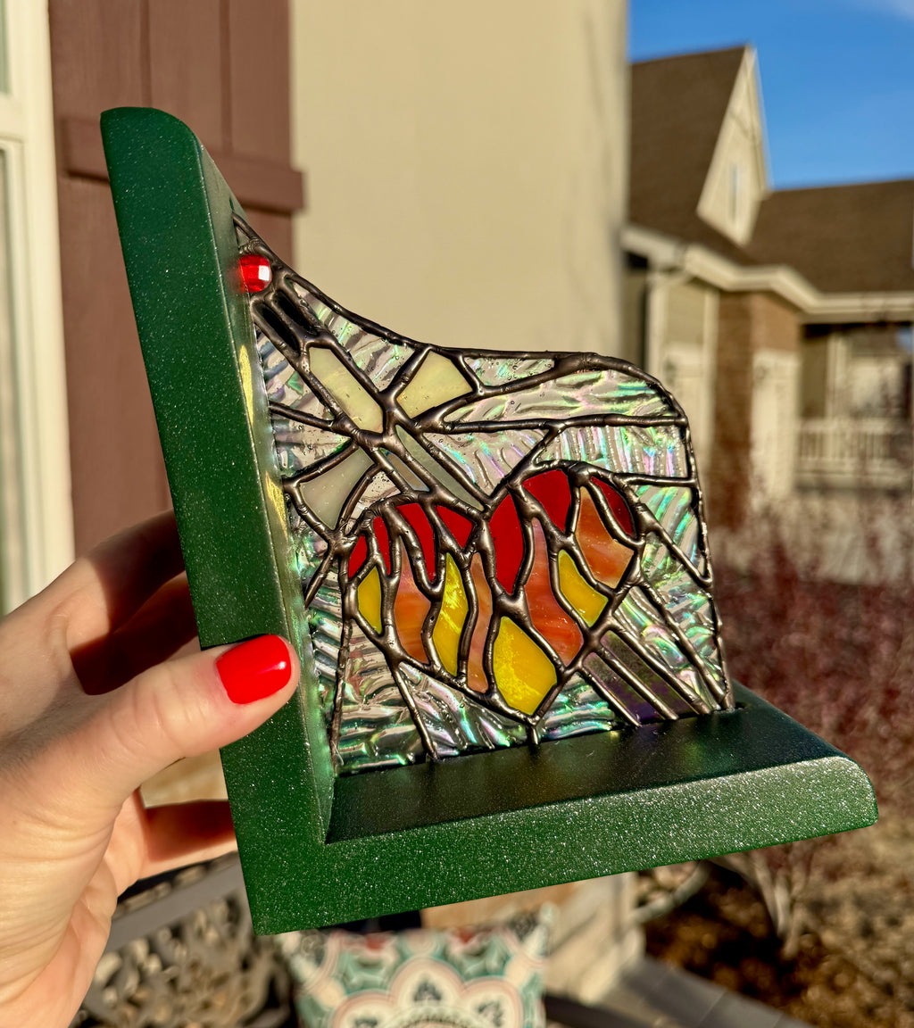 TOG Inspired Stained Glass Bookends