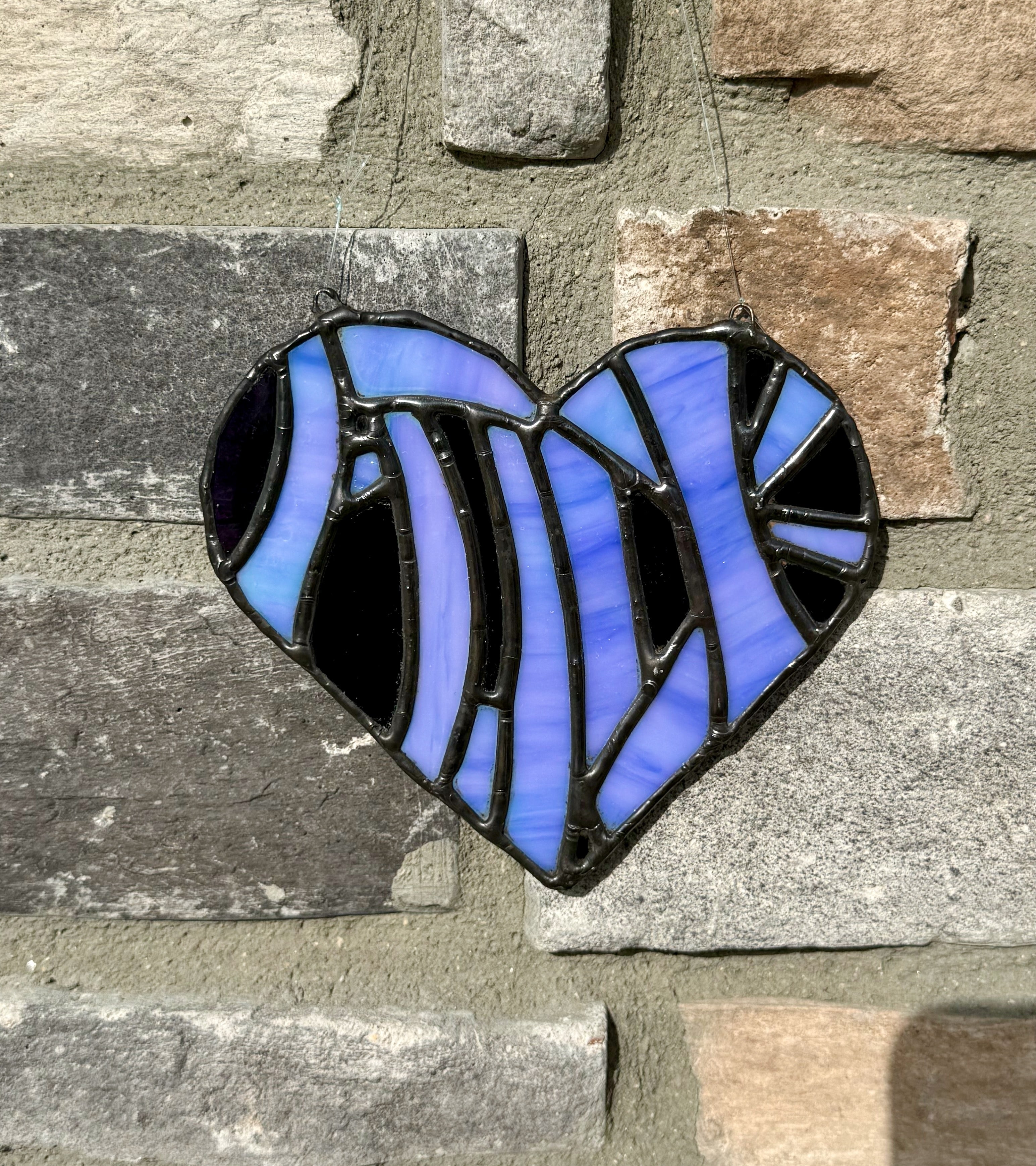 Fuck Heart Stained Glass Sun Catcher