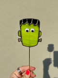 Frankenstein Stained Glass Plant Stake