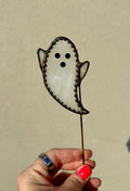Ghost Stained Glass Plant Stake