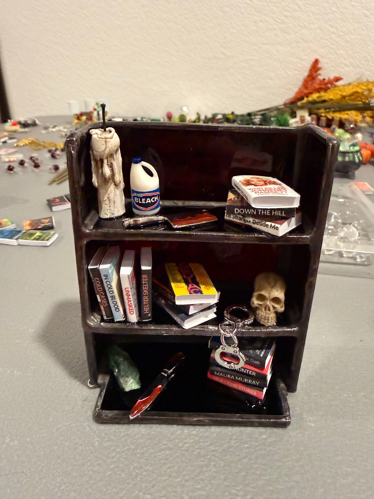 Custom Stained Glass Bookshelf Nightlight (books)