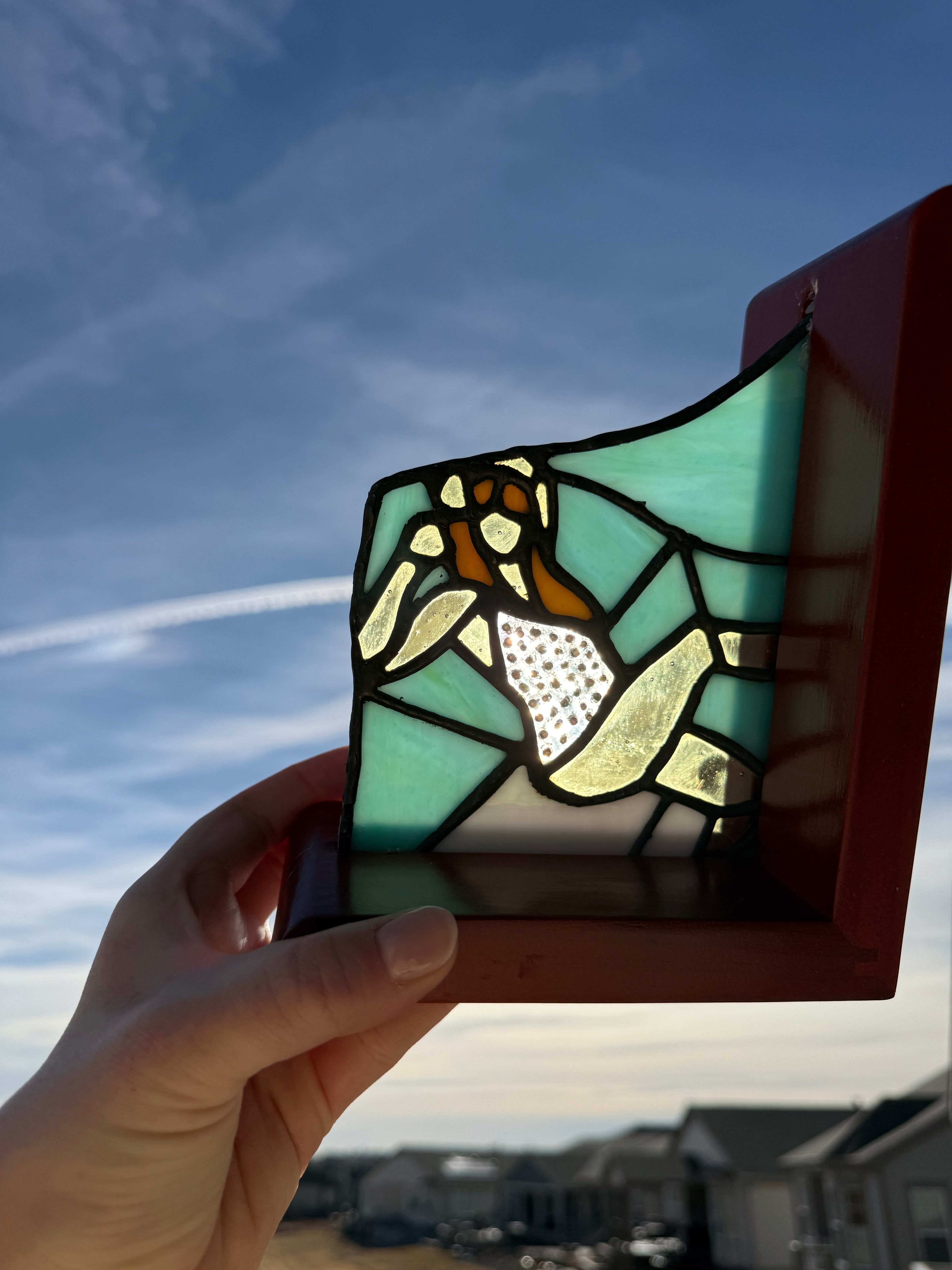 Showgirl Stained Glass Bookends