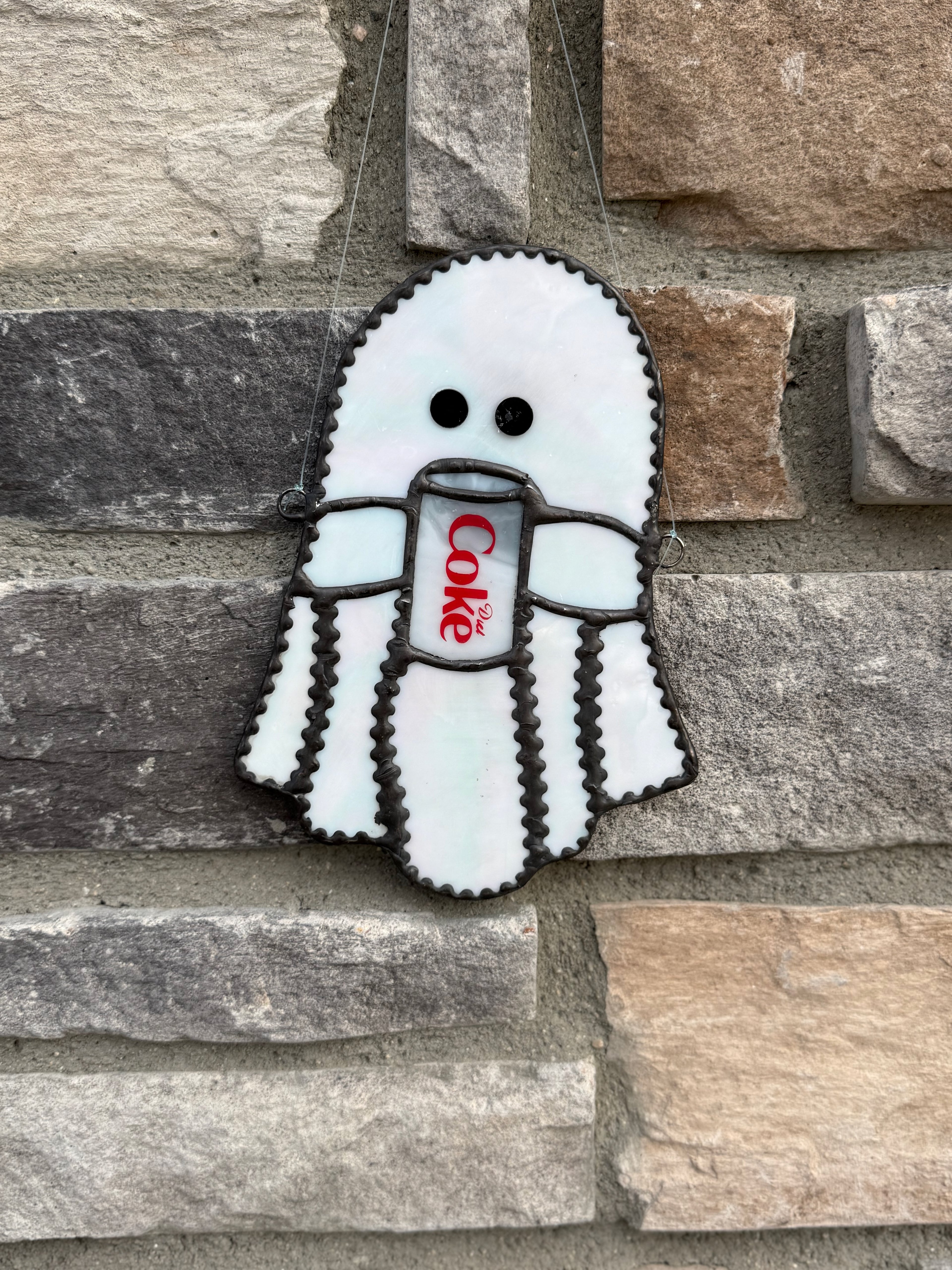 Ghost w DC Stained Glass Sun Catcher