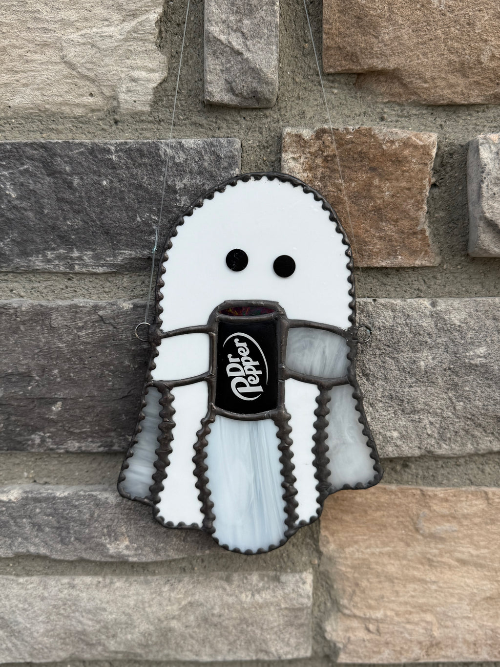 Ghost w DP Stained Glass Sun Catcher
