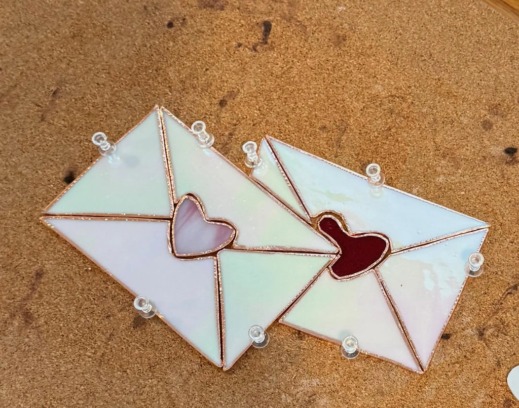 Valentine Hearts Stained Glass Pattern