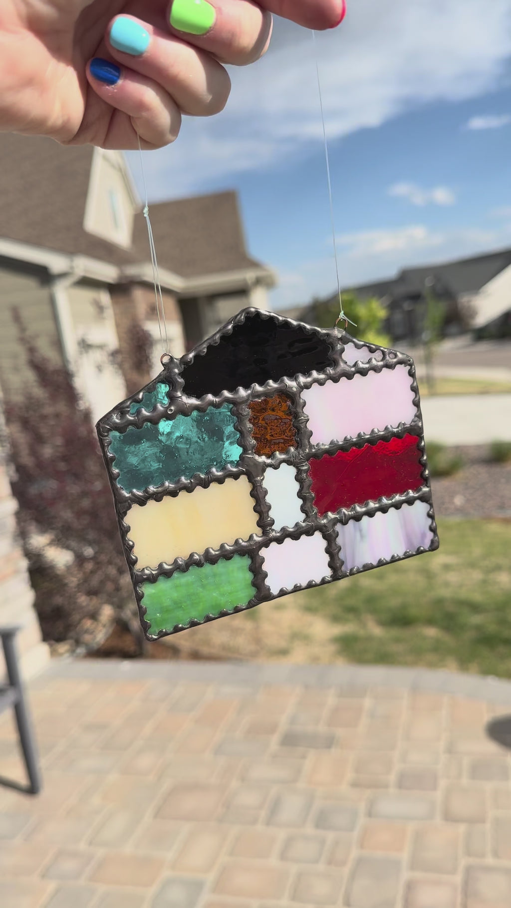 Lover House Stained Glass Sun Catcher