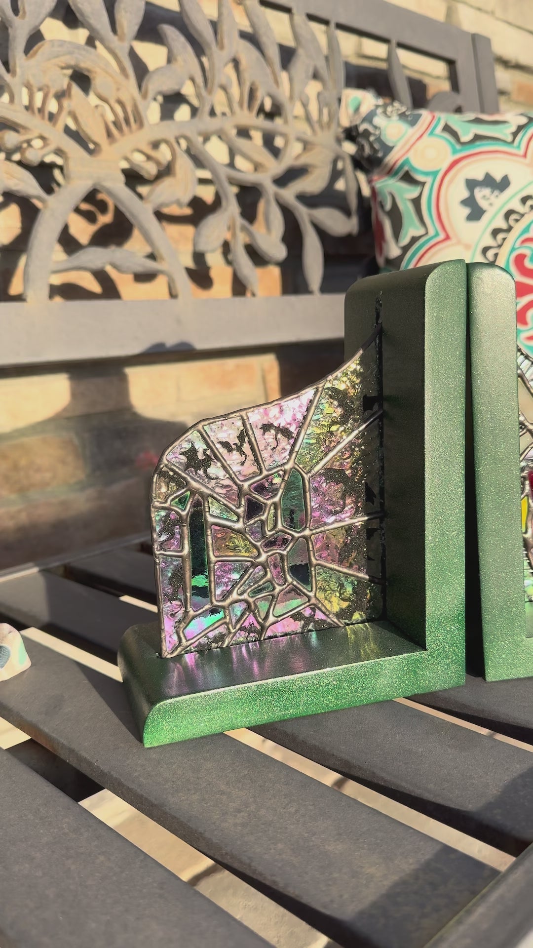 TOG Inspired Stained Glass Bookends